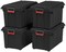 IRIS USA 4Pack 82qt/20gal Heavy Duty Plastic Storage Tote with Lids